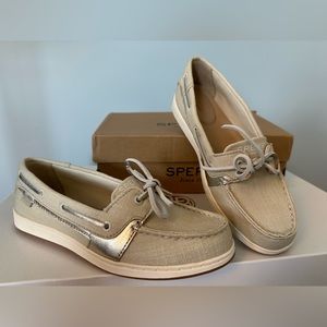 NEW Sperry Top Siders Off White Starfish